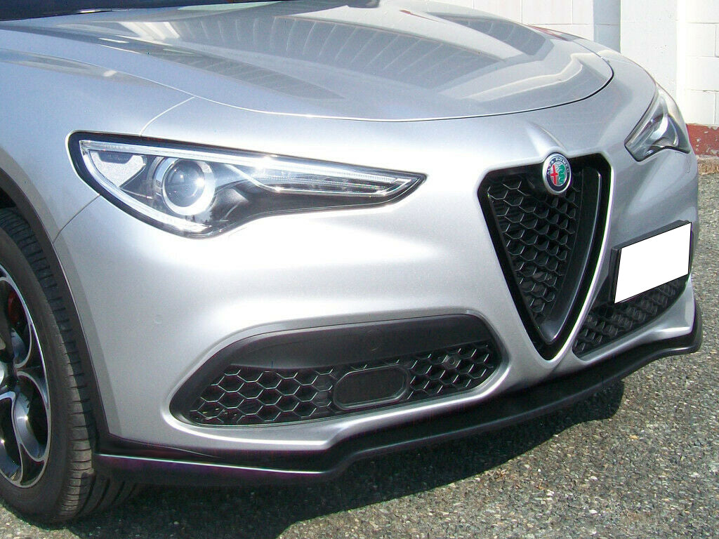 ALFA ROMEO STELVIO SPLITTER SOTTO PARAURTI ANTERIORE ABS NERO OPACO 0234 AUTOELEGANCERICAMBI