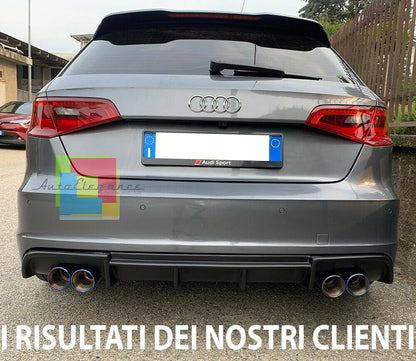 AUDI A3 8V SPORTBACK 2012-2015 DIFFUSORE POSTERIORE PARAURTI SLINE AUTOELEGANCERICAMBI