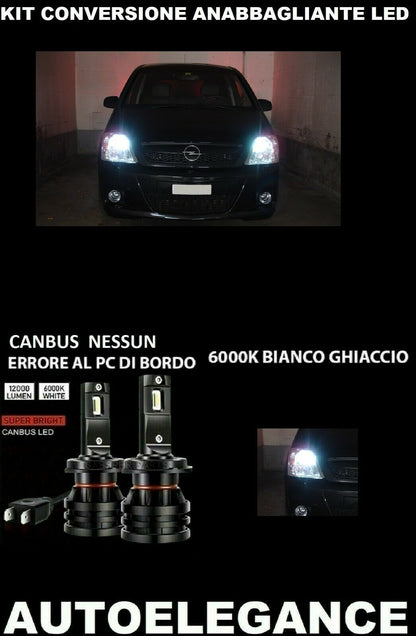 OPEL MERIVA A LED LOW BEAM LAMPS 16.000LUMEN CAMBUS 0032