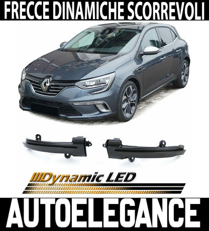RENAULT MEGANE 4 2015-2019 DYNAMIC LED INDICATORS FOR SIDE MIRRORS SMOKE LOOK