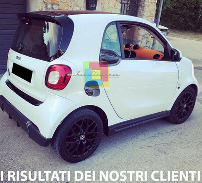 DIFFUSORE POSTERIORE PER SMART FORTWO 453 DAL 2014+ SPOILER ABS NERO