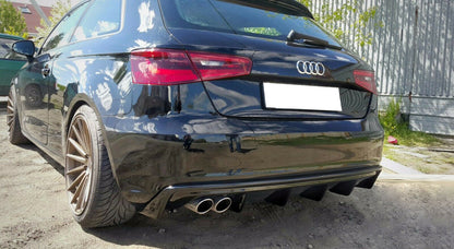AUDI A3 8V SPORTBACK 3 PORTE 2012-2015 SOTTO PARAURTI DIFFUSORE RS3 ABS AUTOELEGANCERICAMBI