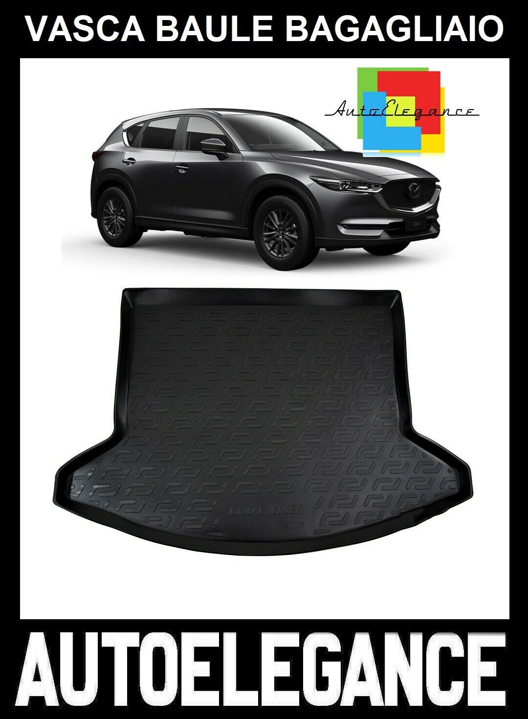 TRUNK LINER RUBBER CARPET SUPERGRIP MAZDA CX-5 CX5 2017+ 0032