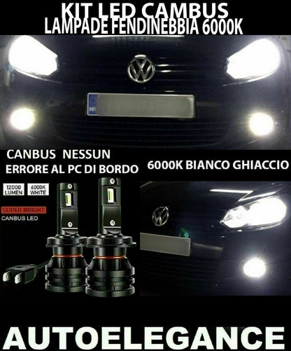 HB4 LED CREE FOG LIGHTS VW GOLF 6 2008-2012 CAMBUS ICE WHITE 0032
