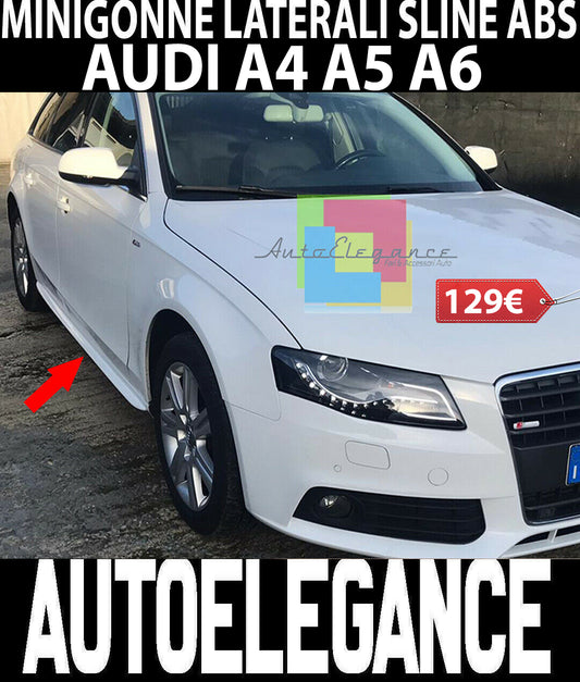 SIDE SKIRTS AUDI A4 A5 A6 SLINE LOOK ABS SIDE PANELS