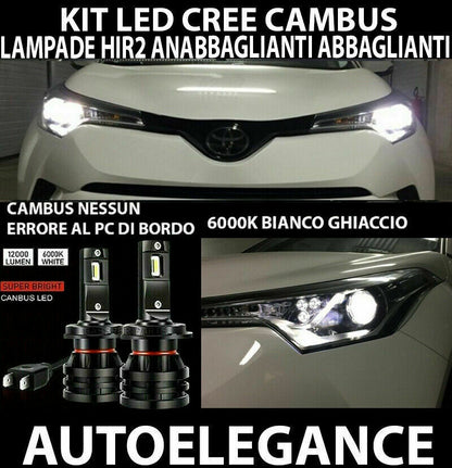 TOYOTA C-HR CHR LOW BEAM HIGH BEAM LAMPS HIR2 LED 16.000LM CAMBUS 0032
