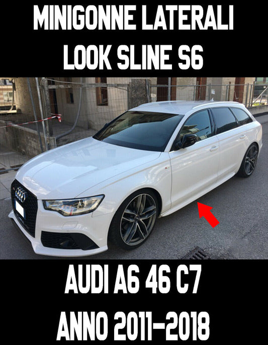 SIDE SKIRTS AUDI A6 4G C7 AVANT / SEDAN 2011+ SLINE SIDE SPOILERS