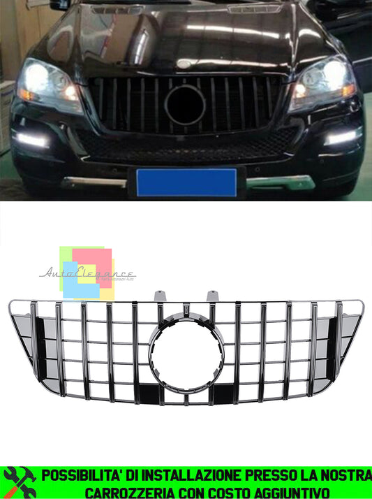 MERCEDES ML W164 2009-2011 AMG FRONT GRILLE GLOSS BLACK