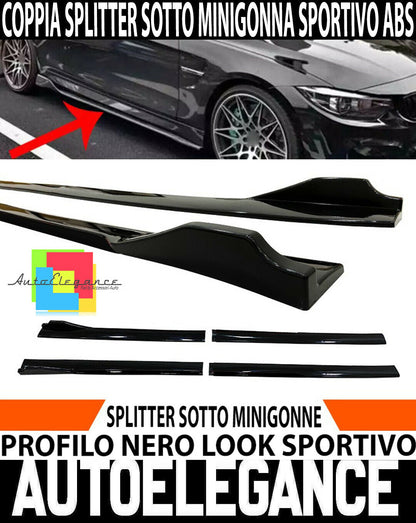BMW F30 F32 F20 E90 E60 F10 SPLITTER SOTTO MINIGONNE LATERALI SOTTOPORTA SPORTIVI ABS AUTOELEGANCERICAMBI