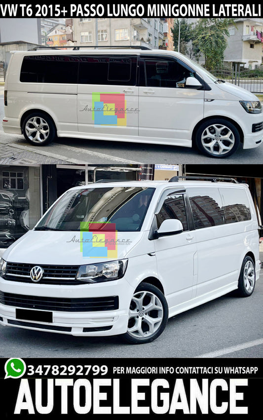 UNDER DOOR SPOILER VW T6 LONG WHEELBASE SIDE SKIRTS ABS