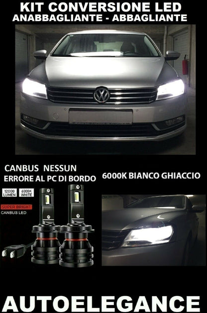 VW PASSAT B7 KIT LOW BEAM HIGH BEAM LED 16.000LM CAMBUS 0032