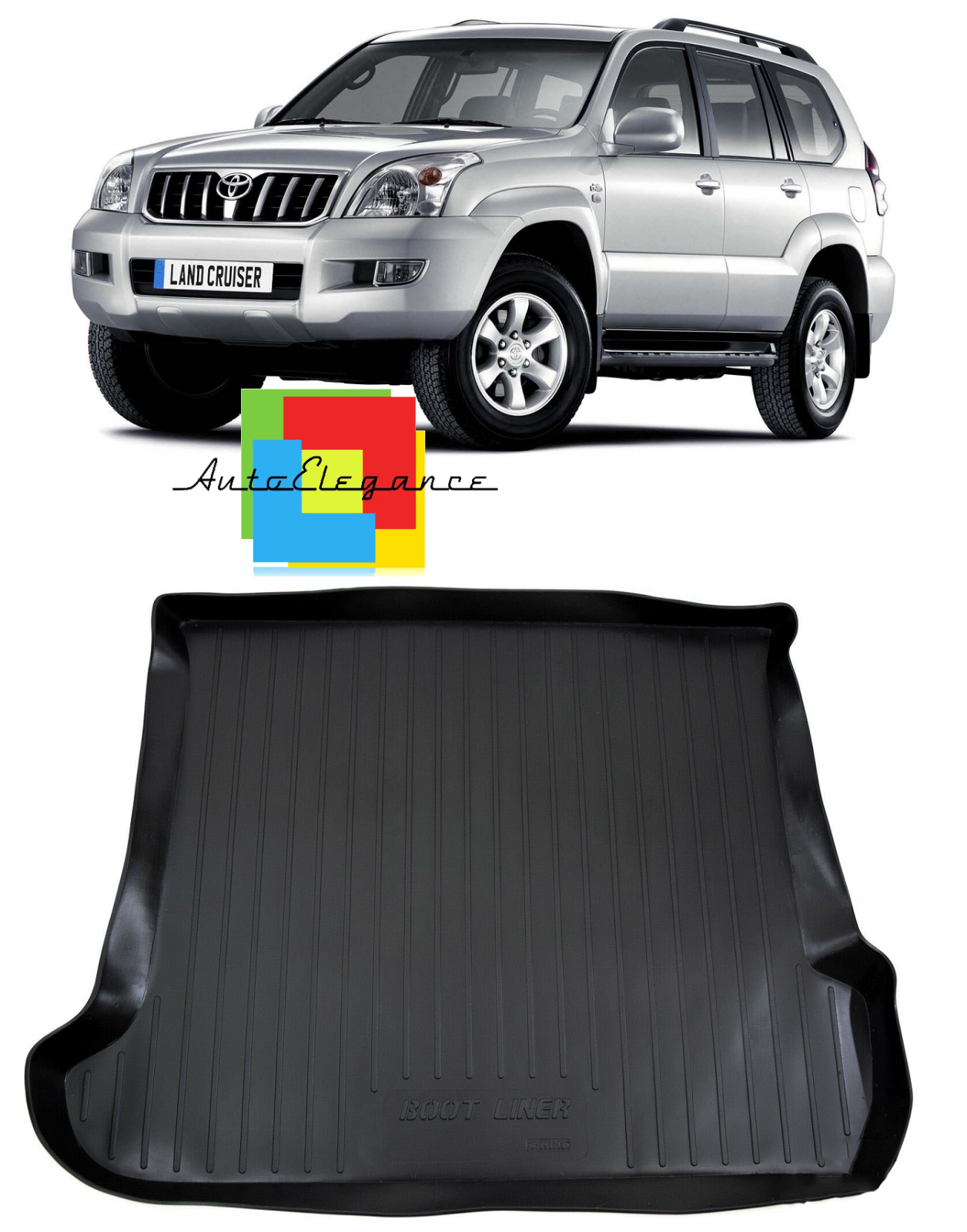 TRUNK LINER RUBBER CARPET SUPERGRIP TOYOTA LAND CRUISER J120 -AT-