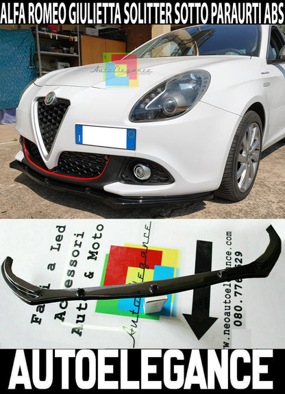 SPLITTER FOR ALFA ROMEO GIULIETTA 2010-2020 UNDER FRONT BUMPER ABS LIP