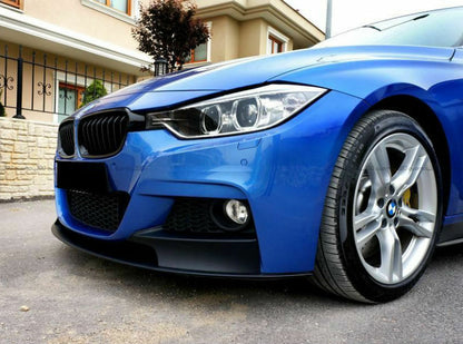 LAMA BMW SERIE 3 F30 F31 M SPORT SOTTO PARAURTI ANTERIORE NERO OPACO SPLITTER