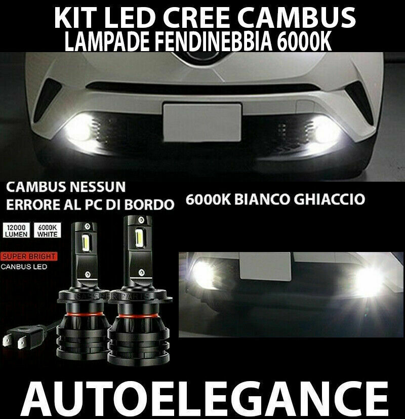 TOYOTA C-HR CHR LED FOG LIGHTS 10.000LM CAMBUS - AT 0032