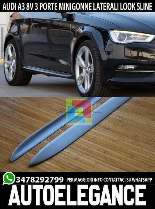 SIDE SKIRTS AUDI A3 8V 3 DOORS SIDE SPOILER SLINE LOOK