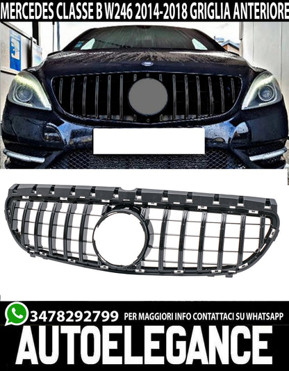 MERCEDES B W246 2014-2018 AMG FRONT GRILLE GT-R LOOK AMG BLACK PROFILES
