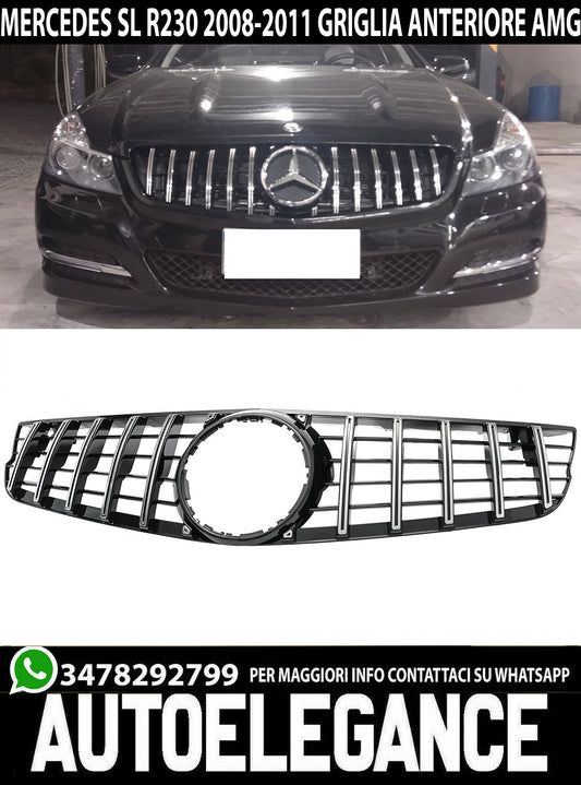 FRONT GRILLE MERCEDES SL R230 2008-2011 AMG DESIGN SATIN