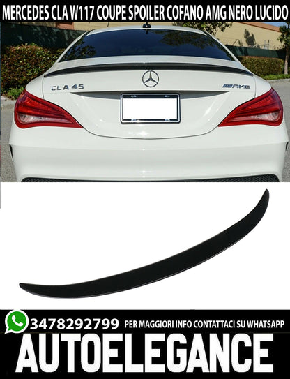 MERCEDES CLA W117 2013-2018 AMG GLOSS BLACK REAR HOOD SPOILER