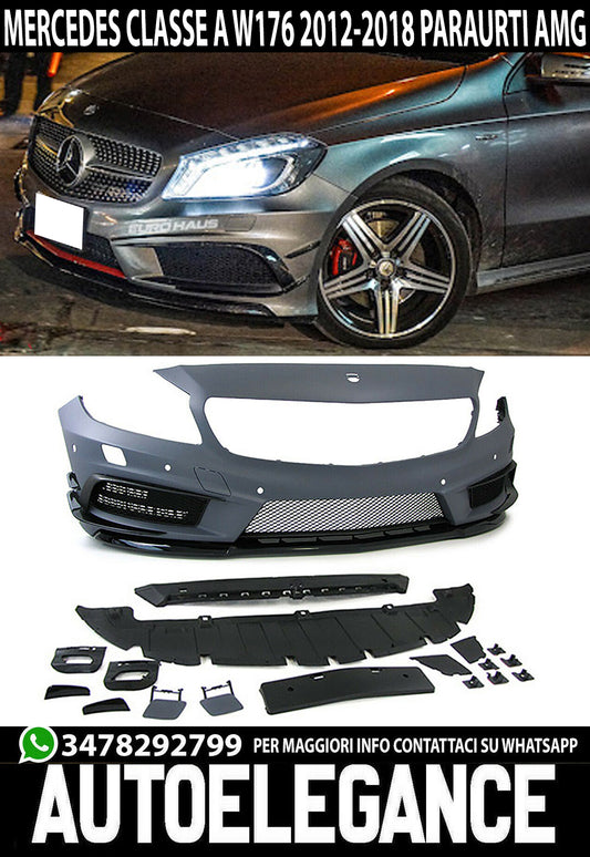 MERCEDES A-CLASS W176 2012+ AMG LOOK FRONT BUMPER