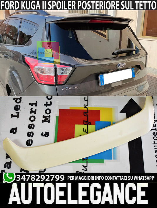 SPOILER POSTERIORE FORD KUGA II 2012-2018 LOOK SPORTIVO ALETTONE ABS 0161