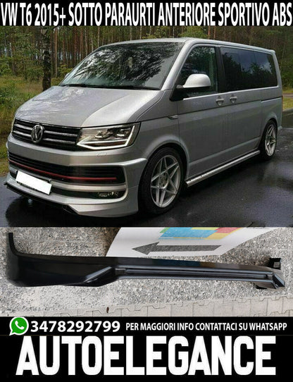 UNDER BUMPER VW T6 TRANSPORTER 2015+ FRONT SPORT LOOK IN ABS