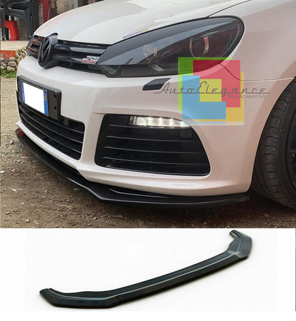 FRONT BUMPER SPLITTER VW GOLF 6 VI 2008-2012 RLINE ABS GLOSSY BLACK
