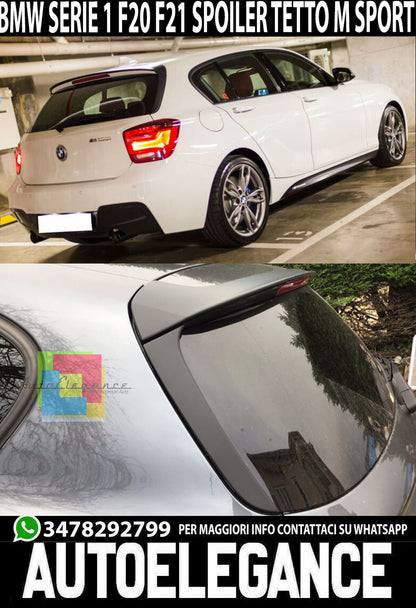 SPOILER TETTO POSTERIORE BMW SERIE 1 F20 2011-2019 M SPORT CON DEFLETTORI