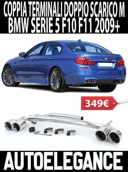 COMPLETE EXHAUST TIPPER FOR BMW 5 SERIES F10 F11 STAINLESS STEEL M SPORT / M5