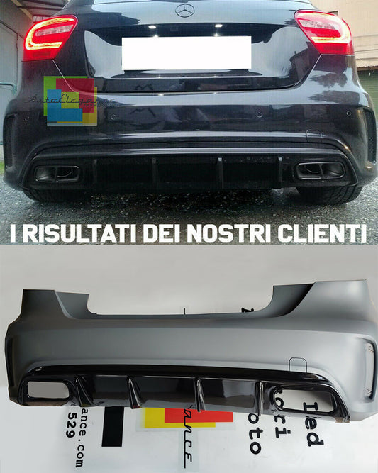 MERCEDES A-CLASS W176 REAR BUMPER IN ABS AMG A45