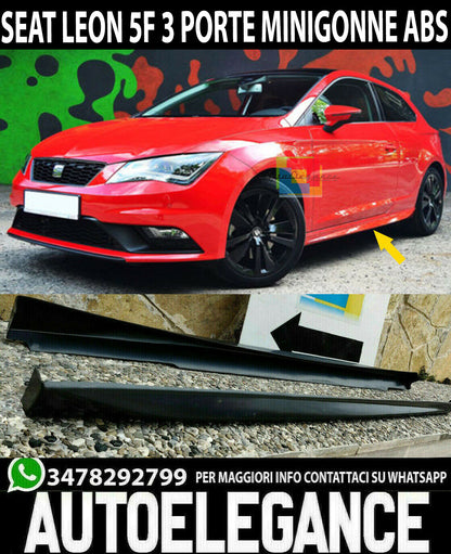 SIDE SKIRTS SEAT LEON 5F SC 3 DOORS SPOILER LOOK CUPRA FR ABS PLASTIC