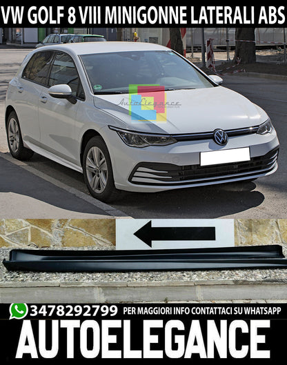 SIDE SKIRTS UNDER DOOR VW GOLF 8 VIII DESIGN RLINE IN ABS