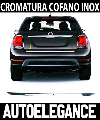 FIAT 500X CROMATURA COFANO POSTERIORE ACCIAIO INOX