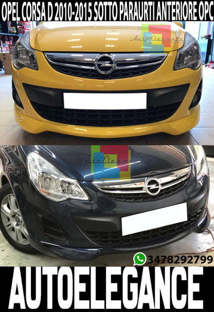 SPOILER UNDER FRONT BUMPER OPEL CORSA D 2010-2014 RESTYLING OPC ABS
