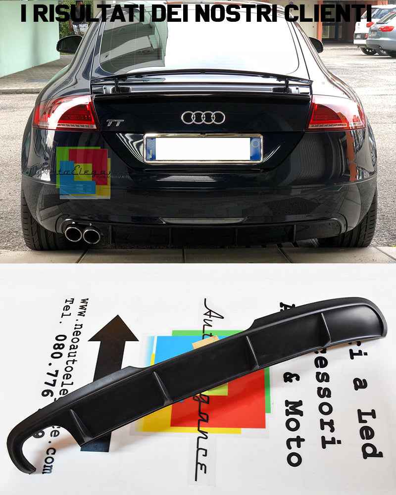 AUDI TT 8J 2006-2014 DIFFUSORE POSTERIORE LOOK SPORTIVO AUTOELEGANCERICAMBI