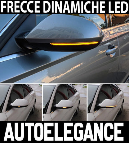 AUDI A6 4G C7 2011-2018 FRECCE LED DINAMICHE PER SPECCHI LATERALI LOOK FUME AUTOELEGANCERICAMBI