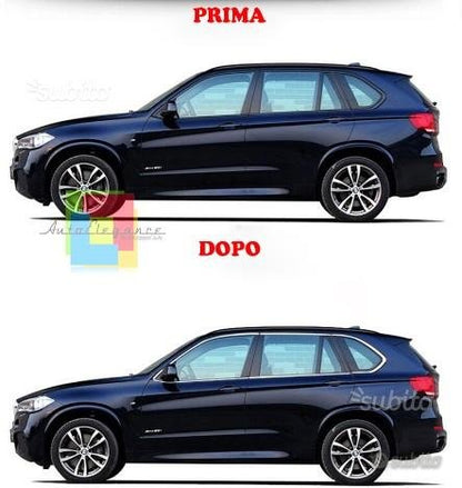 CORNICE CROMATA PER FINESTRINI BMW X5 E70 2008-2013 AUTOELEGANCERICAMBI
