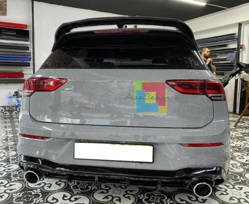 REAR DIFFUSER FOR VW GOLF 8 2019+ UNDER BUMPER TIP GTI BLACK
