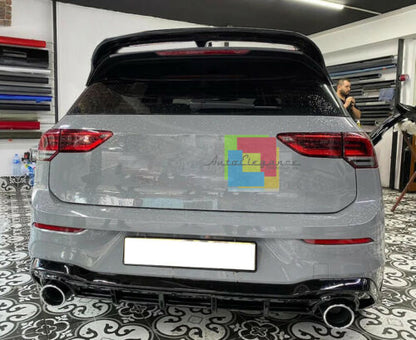 REAR DIFFUSER FOR VW GOLF 8 2019+ UNDER BUMPER TIP GTI BLACK