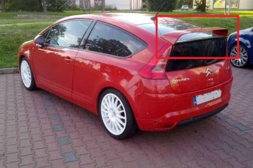 CITROEN C4 COUPE 2004-2010 SPOILER POSTERIORE SUL COFANO IN ABS AUTOELEGANCERICAMBI