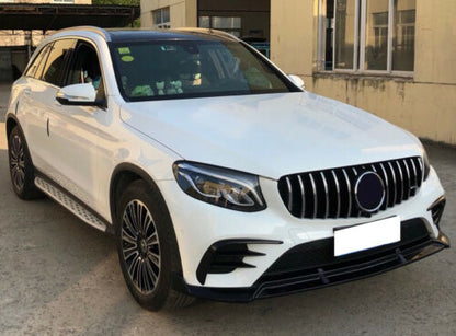 MERCEDES GLC 2015-2018 SPLITTER PARAURTI ANTERIORE SPOILER NERO LUCIDO AMG