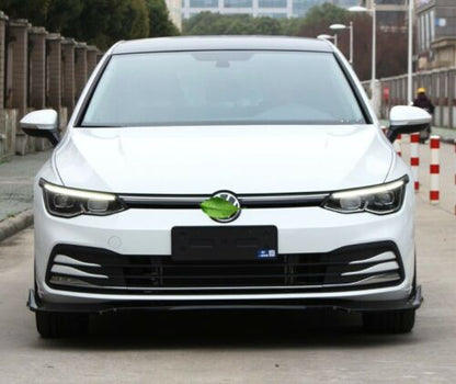 SPLITTER VW GOLF 8 VIII UNDER FRONT BUMPER ABS GLOSSY BLACK BLADE