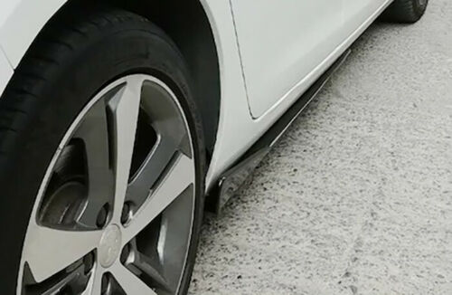 PEUGEOT 208 I 2012+ FLAPS SOTTO MINIGONNE LATERALI ABS NERO LUCIDO