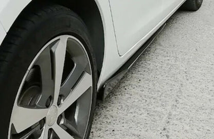 PEUGEOT 208 I 2012+ FLAPS SOTTO MINIGONNE LATERALI ABS NERO LUCIDO