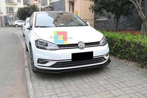 VW GOLF 7 7.5 VII LAMA SOTTO PARAURTI ANTERIORE IN ABS LOOK SPLITTER CARBON LOOK