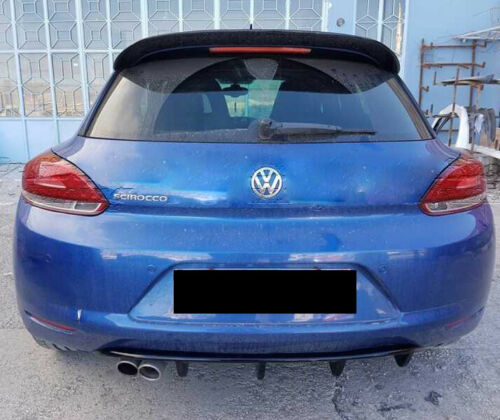 VW SCIROCCO 2008-2014 DIFFUSORE POSTERIORE RLINE LOOK IN ABS NERO LUCIDO