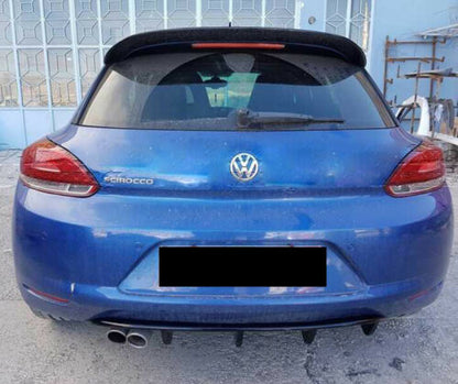 VW SCIROCCO 2008-2014 DIFFUSORE POSTERIORE RLINE LOOK IN ABS NERO LUCIDO
