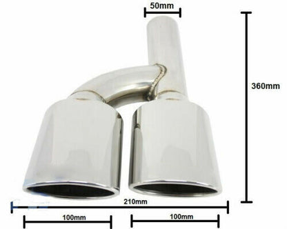 MERCEDES BENZ ML W166 SPORT EXHAUST PIPELINES AMG LOOK