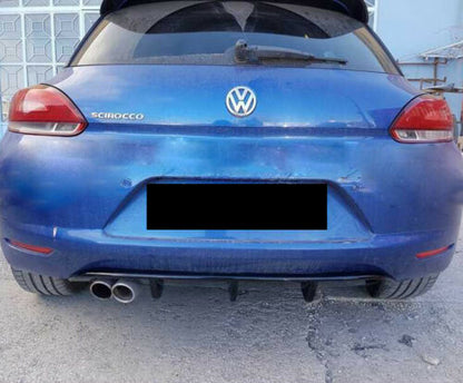 VW SCIROCCO 2008-2014 DIFFUSORE POSTERIORE RLINE LOOK IN ABS NERO LUCIDO