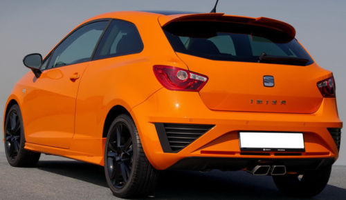 SEAT IBIZA 6J 3 PORTE 2008-2017 SPOILER POSTERIORE SUL TETTO IN ABS LOOK CUPRA